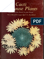 Cacti As House Plants Flowers of The Desert in Your Home - W.E.shewell-Cooper and T.C.rochford 1973