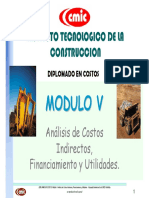 CMIC 05 Análisis de Costos Indirectos, Finaciamiento y Utilidad PDF