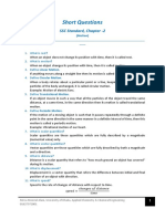 Short Questions: SSC Standard, Chapter - 2