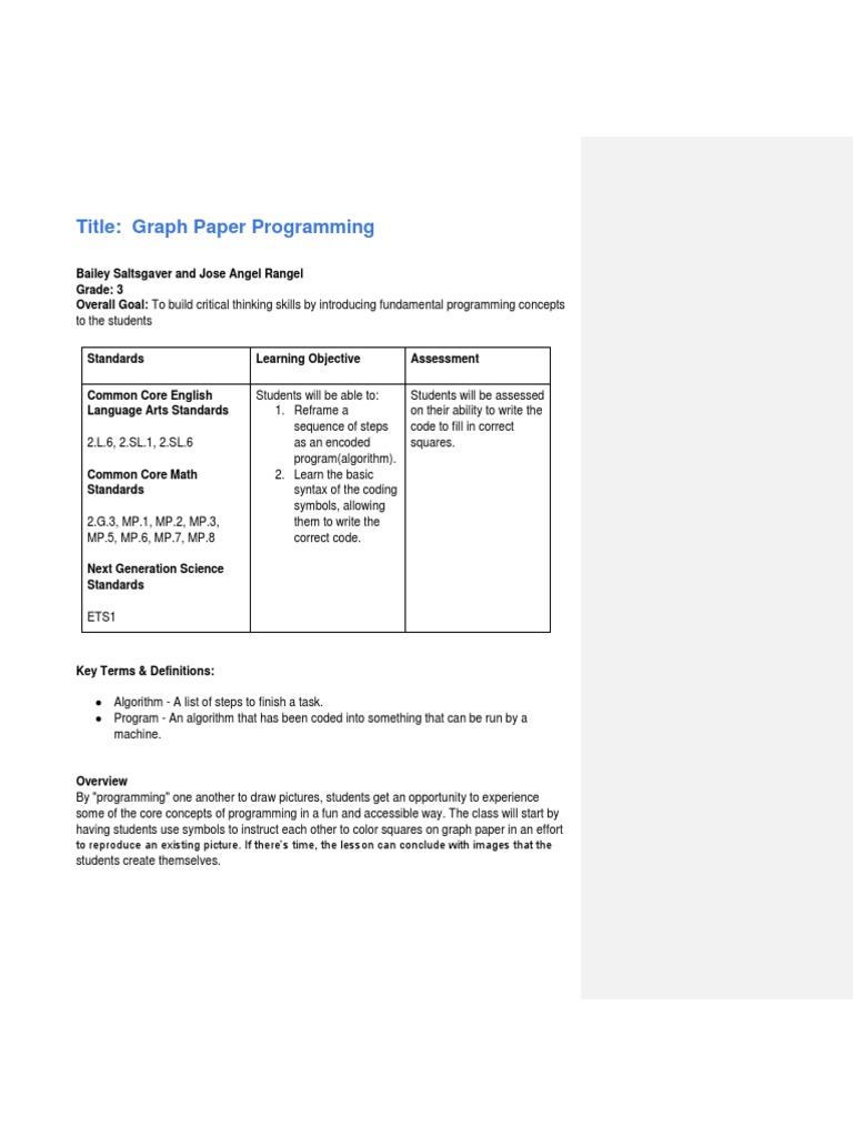 Title: Graph Paper Programming | PDF | Robot | Robotics