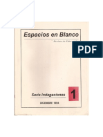 Revista Espacios en Blanco N1 PDF