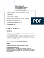 Hidayatullah National Law University Course Curriculum (2009