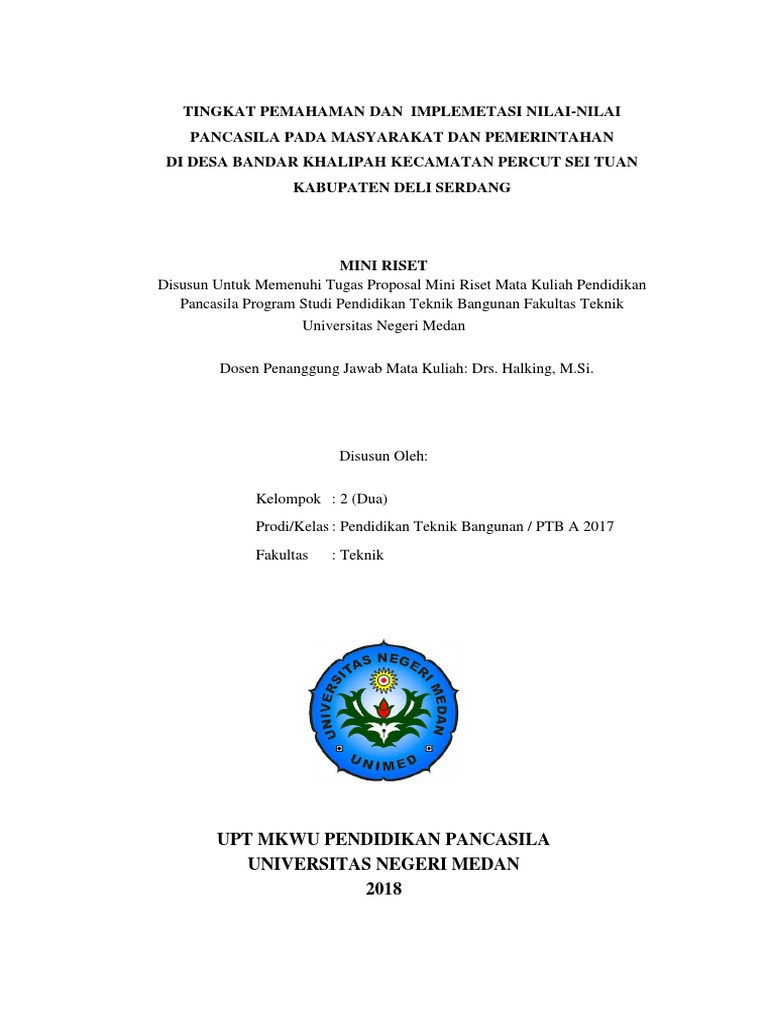 Cover Mini Riset Pancasila