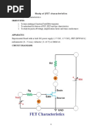 Study of JFET Characteristics AIM: To Study JFET Characteristics