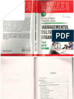 Managementul Culturii Organizationale PDF