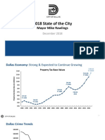 Dallas Mayor Mike Rawlings State of City PPT Presentation