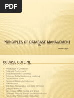 Principles of Database Management: By: Namanga