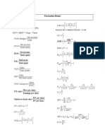 Formulae Sheet