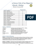By-Laws of Rotary Midday Eff. January 2019 (Amended 7/2019)