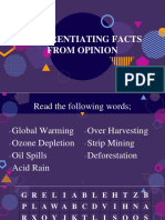 PPT FOR Demonstration(Facts and Opinion