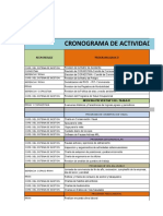 Cronograma de Actividades