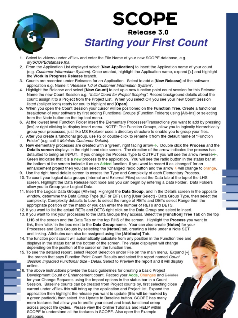 SCOPE 3.0 Function Point Counting Guide | PDF | Double Click | Icon ...