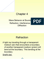Wave Behavior at Boundaries, Refraction, Interference, and Diffraction