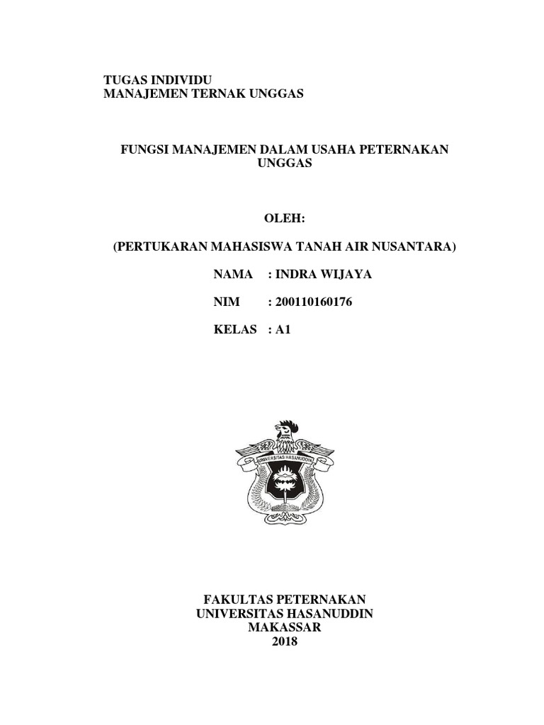 Fungsi Manajemen Dalam Peternakan Unggas