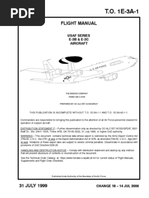E-3B/C Flight Manual Change 18 | PDF | Radio | Aviation