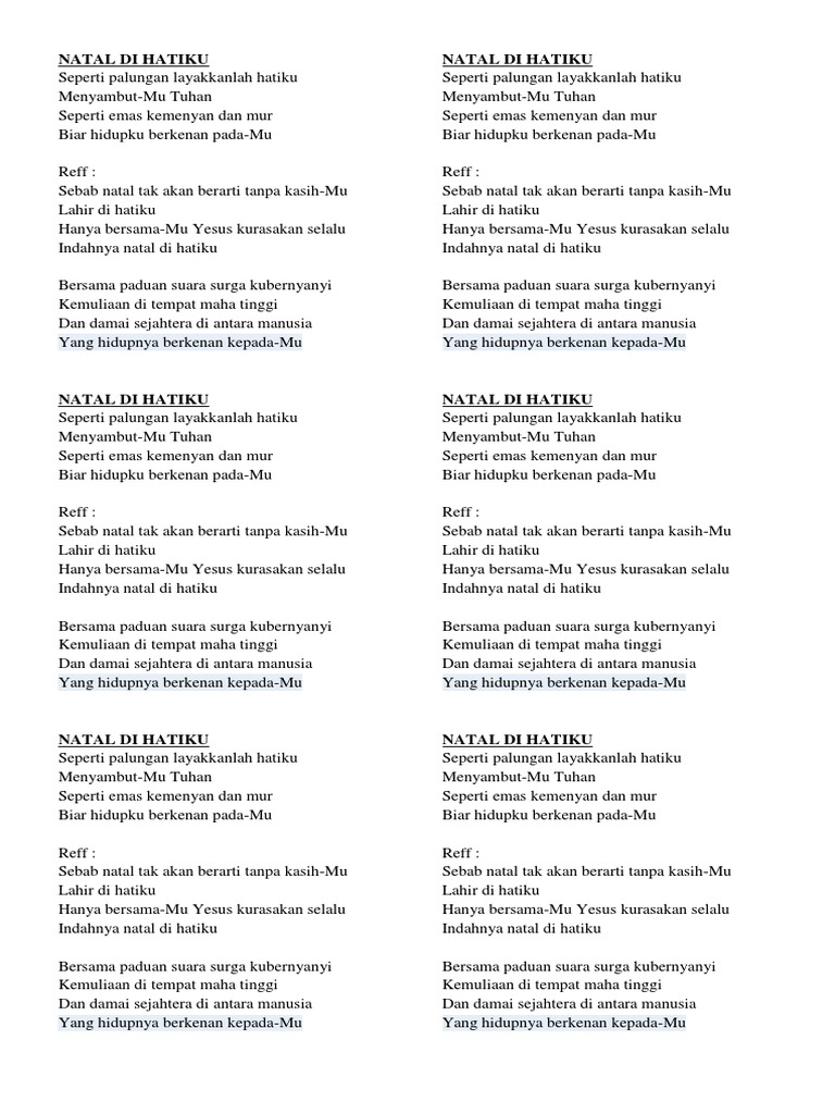 Natal Di Hatiku Pdf