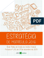 SEDF Caderno EstratégiadeMatrícula 2016