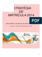 SEDF Caderno EstratégiadeMatrícula 2014