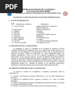 Silabo de Dinamica - 2016-II - Ingenieria Civil