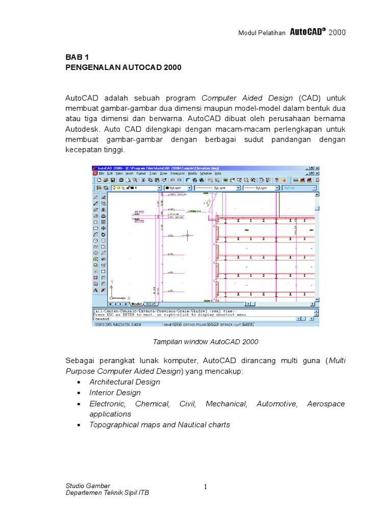 Pengenalan Autocad 2000 | PDF | Komputer