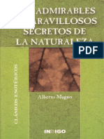 Los Admirables y Maravillosos Secretos de La Naturaleza (Alberto)