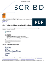 Get Unlimited Downloads With A Free Scribd Trial!: Scribd Has Been Featured On