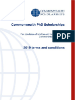 Terms Conditions Phd Scholarships Low Middle Income Countries 2019