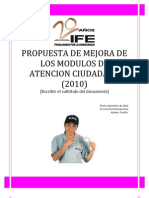 38093281 Propuesta de Mejora Para Modulos de Atencion Ciudadana 2010