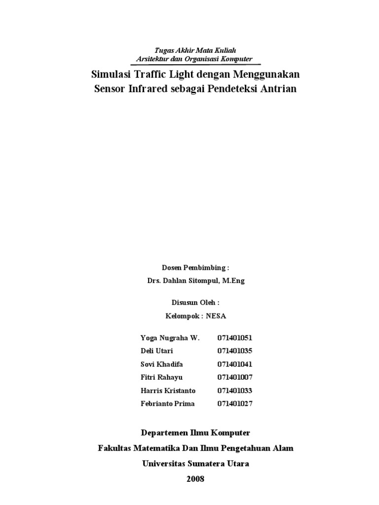 Simulasi Traffic Light dengan Sensor Infrared | PDF | Komputer