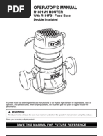 Download Ryobi Router r108181m1 by Mike Olson SN39504313 doc pdf