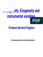 exogeneidad y variables instrumentales