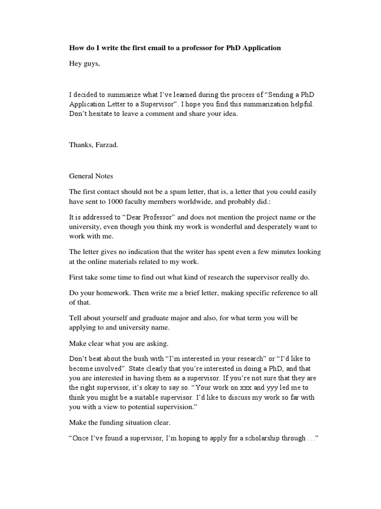 Fastest How To Write An Email Asking For A Phd