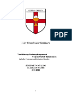 Holy Cross Seminary CCC 2018-2021 PDF
