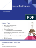 Project Proposal Earthquake Simulator