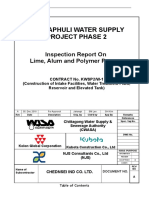 Inspection Report On Lime, Alum & Polymer Pumps