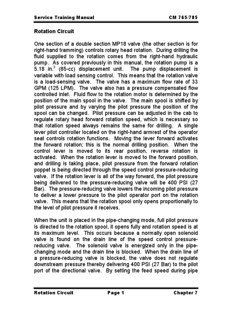 Chapter 7 Rev 2 Rotation Circuits | PDF | Valve | Pump