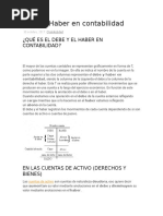 Debe y Haber: Clasificación Contable | PDF | Contabilidad | Tarjeta de ...