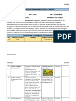 professional development plan for teachers