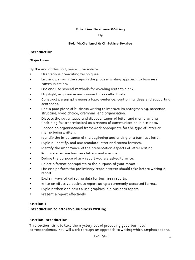 Effective Business Writing PDF Fax Proofreading