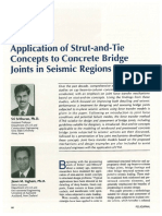 Application of Strut-and-Tie Concepts To Concrete Bridge Joints in Seismic Regions