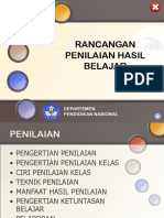 rancangan penialain hasil belajar