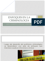 Enfoques en La Criminología