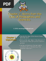 Chapter 2- Physci - Atoms in the Eyes of Philosophers and Scientists