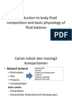 Introduction To Body Fluid Composition and Basic Physiology of Fluid Balance