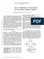 Optimum Time Coordination of Overcurrent Relays Using Two Phase Simplex Method