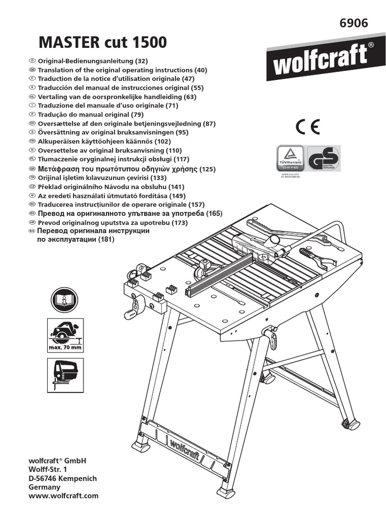 wolfcraft 6119973 Servante à Rouleau pour Etabli…