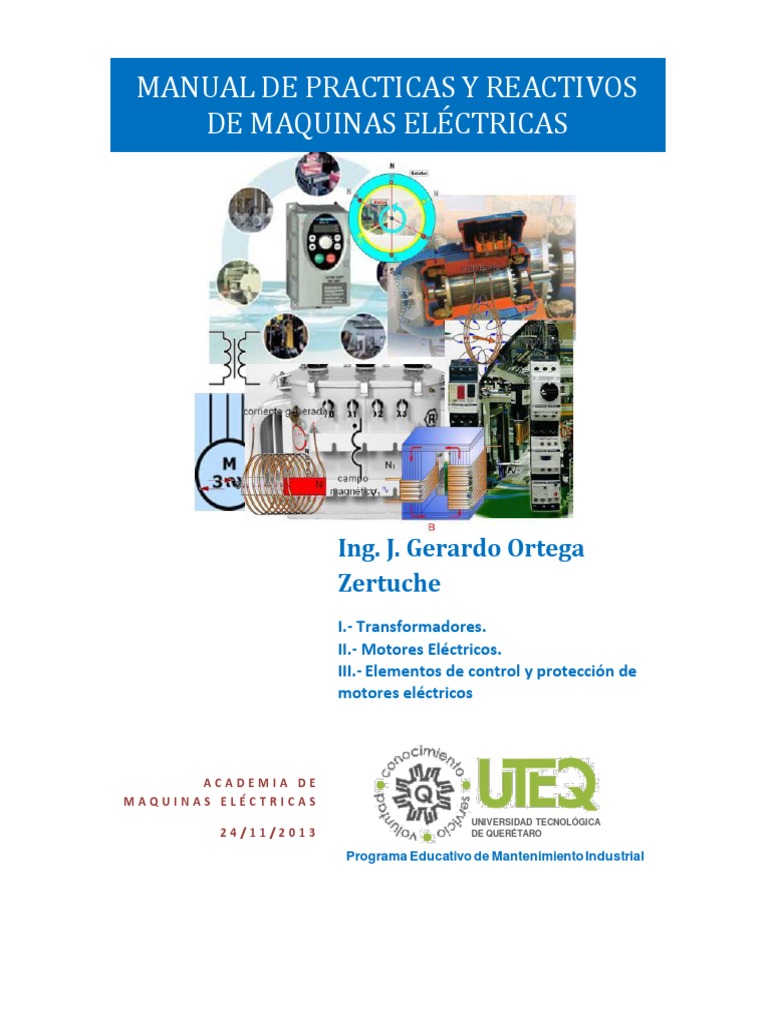 Manual De Maquinas Electricas Nov 13 Pdf Transformador Corriente