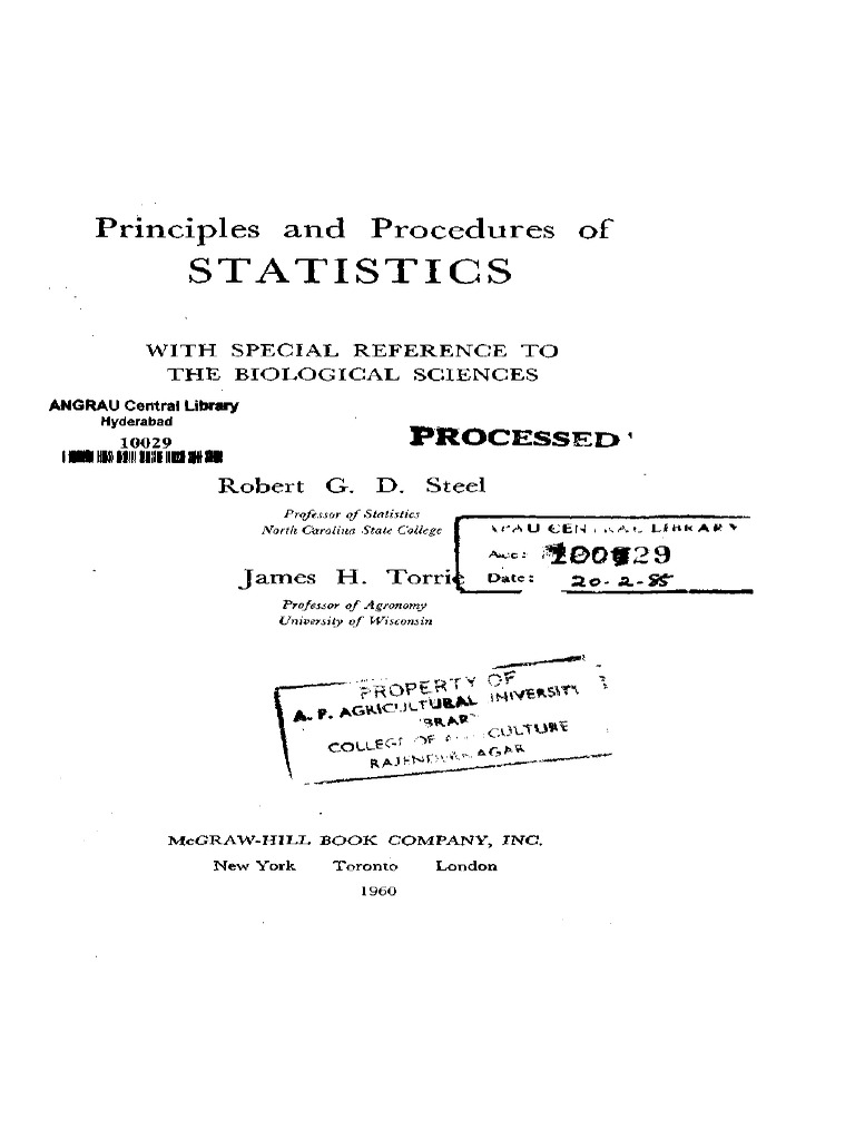 mi画像サンプル Principles and Procedures of Statistics: With Special