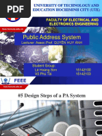 Public Address System: University of Technology and Education Hochiminh City (Ute)