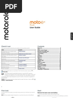 Moto E4 Plus Manual
